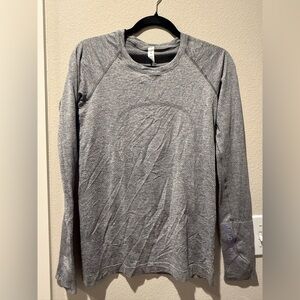 Lululemon Peloton Heather Gray Swiftly Long Sleeve Crew
